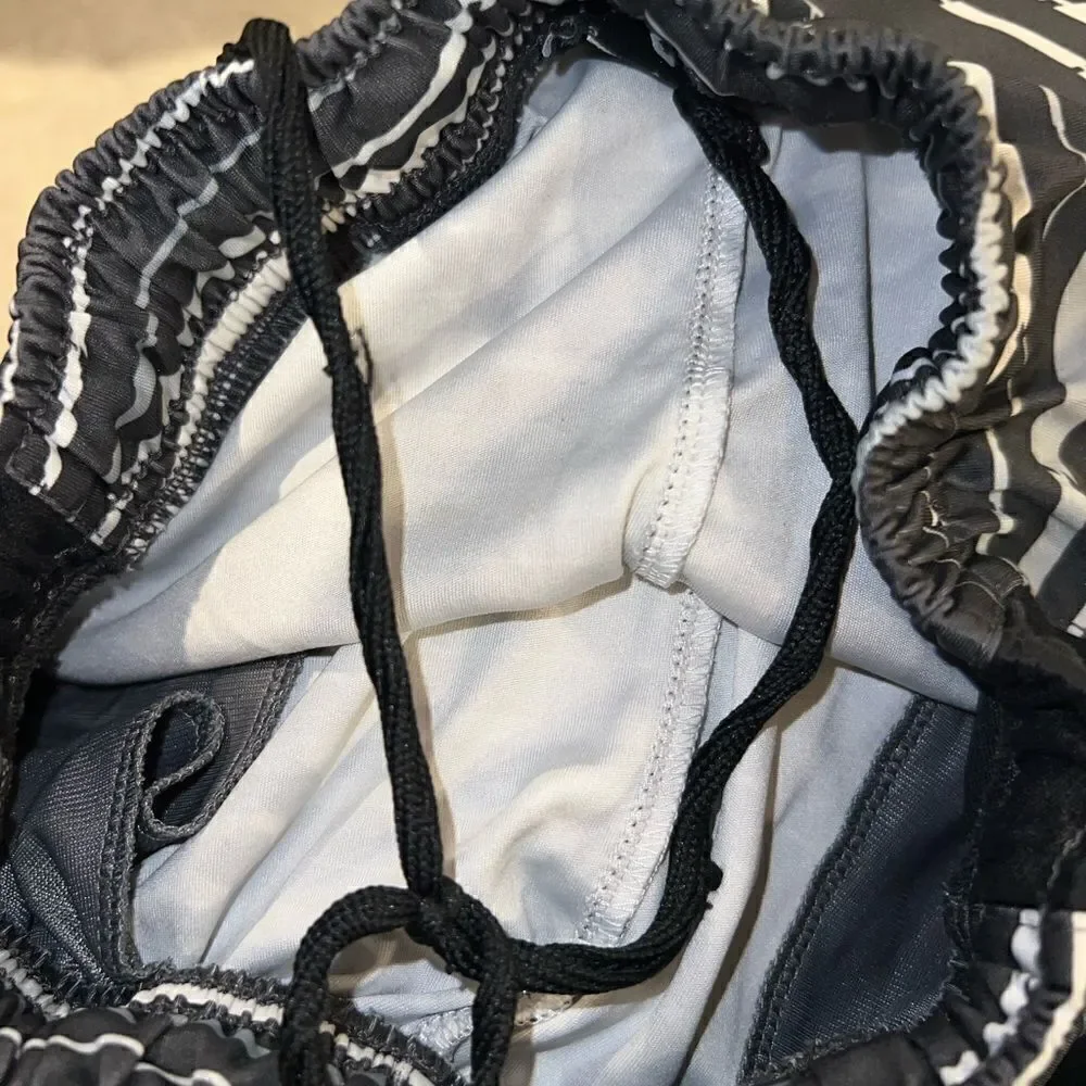 Nike Drifit black, grey and white basketball‎ shorts youth size small